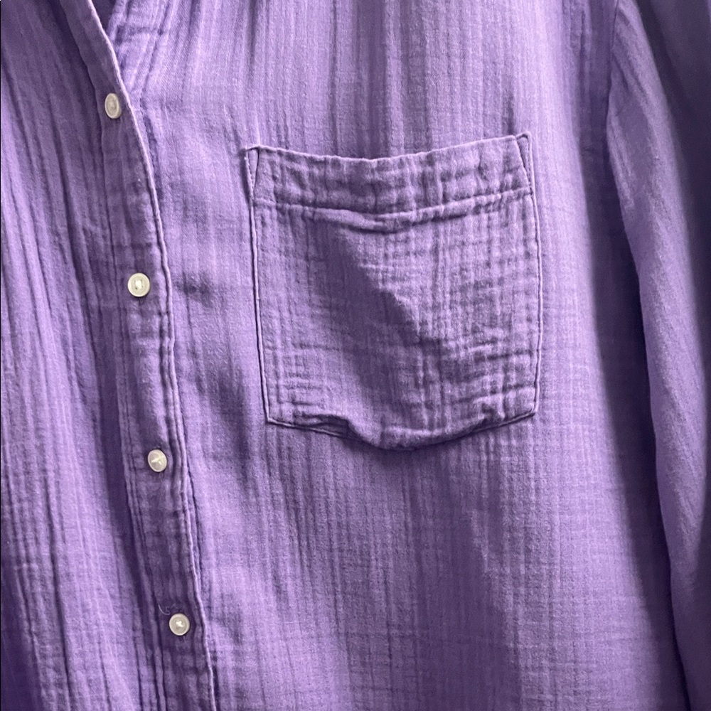 GAP Purple Crew Neck Top - Picture 3 of 6